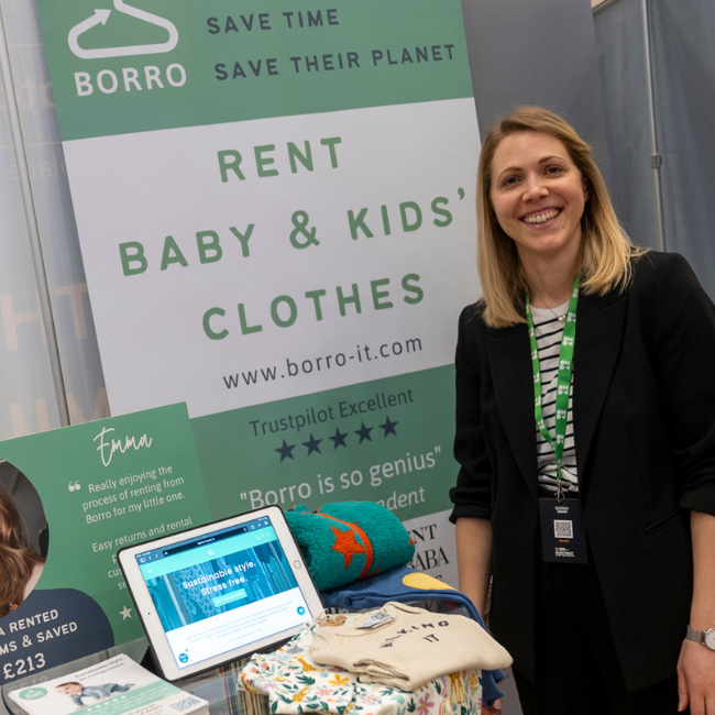 Borrow founder exhibits at event